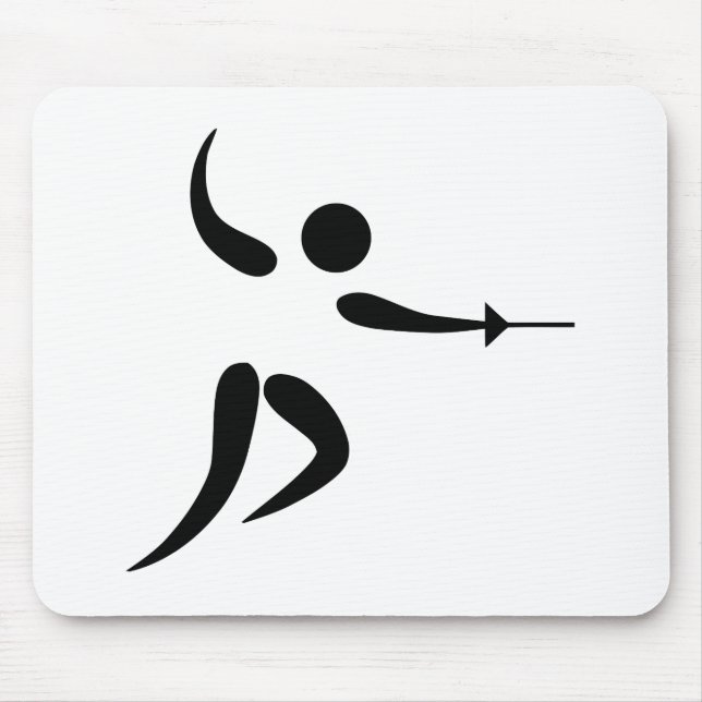 Mousepad Pictograma de cerco competitivo e olímpico (Frente)