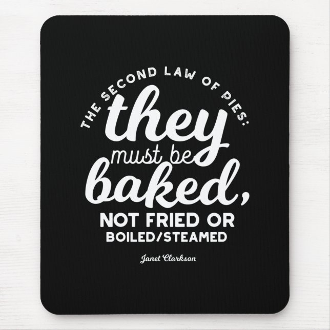 Mousepad Pie cita Janet Clarkson (Frente)