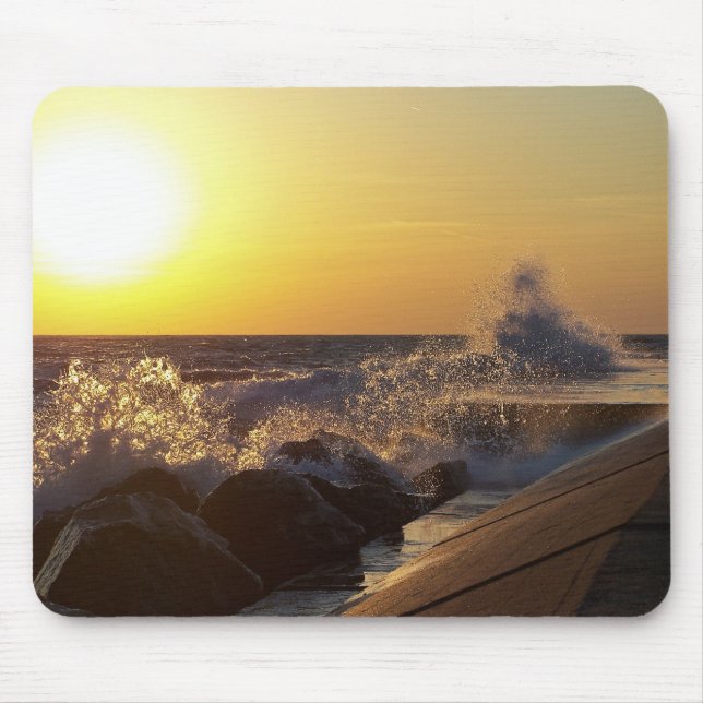 Mousepad Pier do Pôr do Sol (Frente)