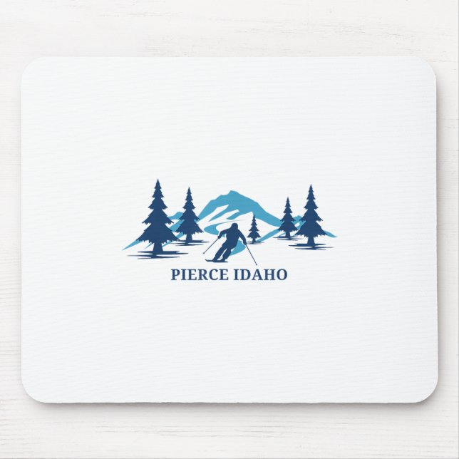Mousepad Pierce Idaho Ski Resort Skiier _1 (Frente)