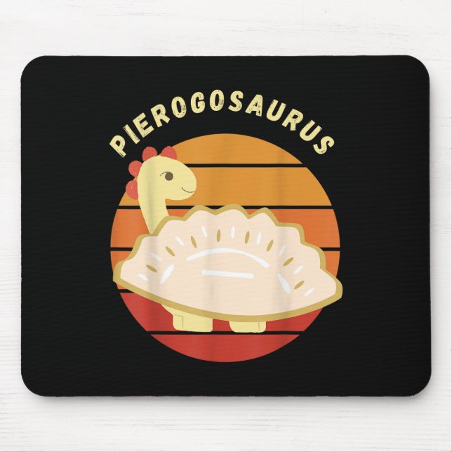 Mousepad Pierogi Polonês Pierogosaurus Polônia Dumplings Pi (Frente)
