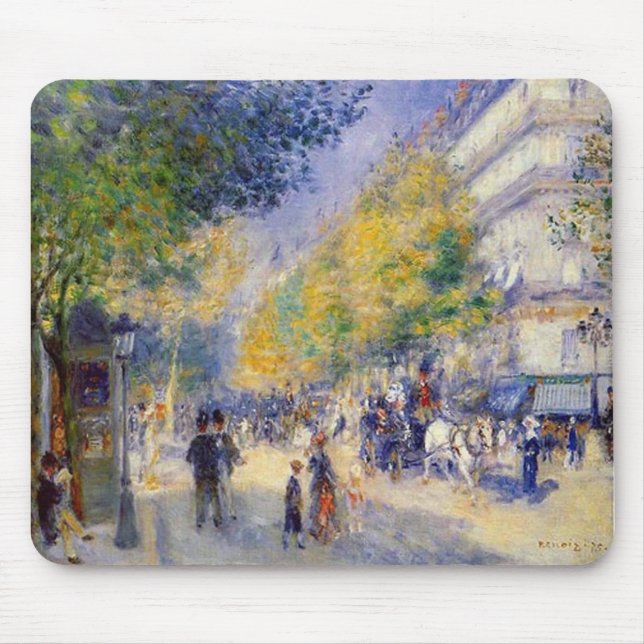 Mousepad Pierre Auguste Renoir - Boulivards de Paris (Frente)