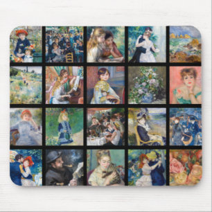 Mousepad Pierre-Auguste Renoir - Colagem em Grade de Master