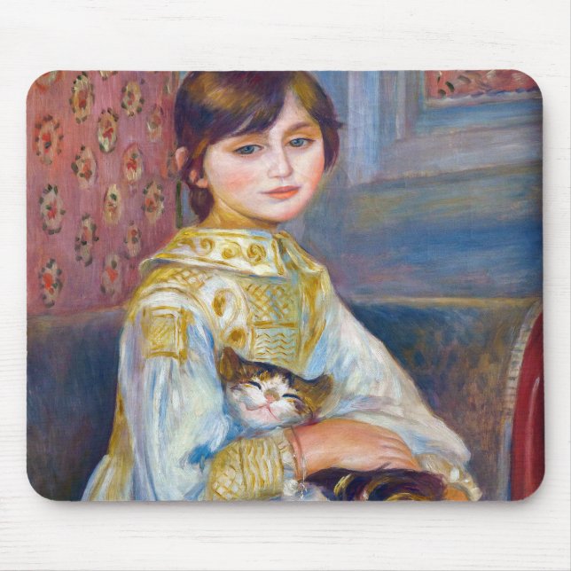 Mousepad Pierre-Auguste Renoir - Criança com Gato (Frente)