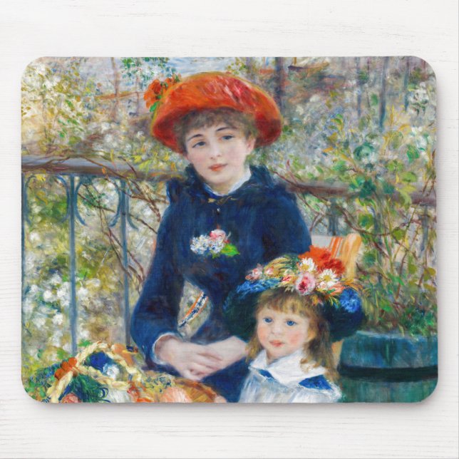 Mousepad Pierre-Auguste Renoir - Duas irmãs no Terrace (Frente)