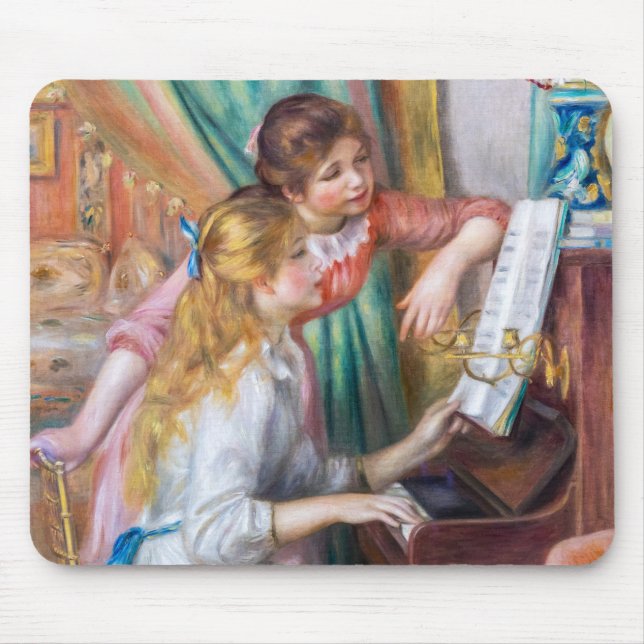 Mousepad Pierre Auguste Renoir - Jovens Meninas no Piano (Frente)