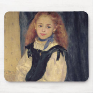 Mousepad Pierre um retrato de Renoir da senhorita Legrand
