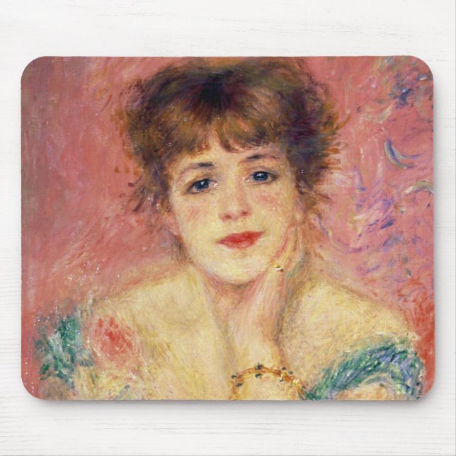 Mousepad Pierre um retrato de Renoir | de Jeanne Samary (Frente)