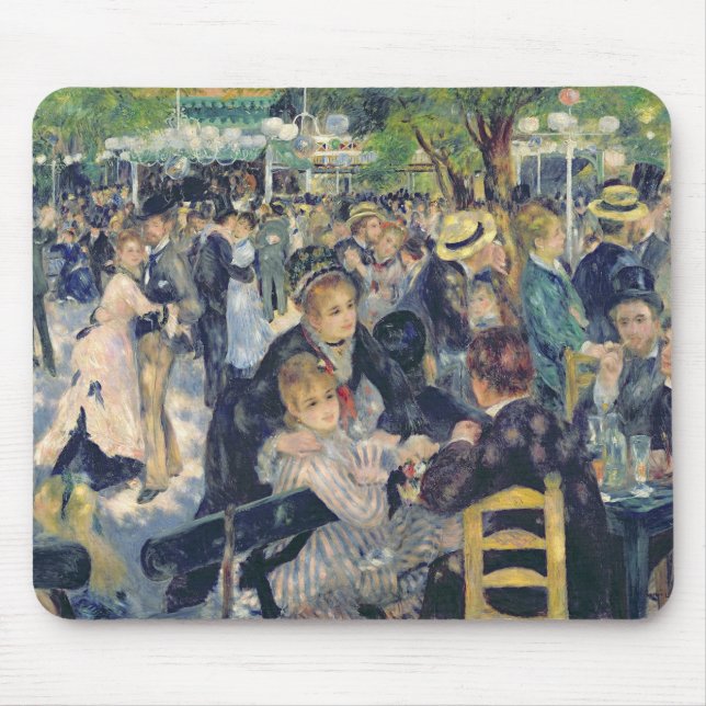 Mousepad Pierre uma bola de Renoir | no Moulin de la (Frente)