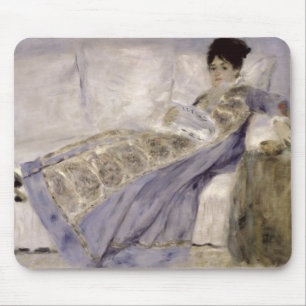 Mousepad Pierre uma senhora Monet de Renoir em um sofá