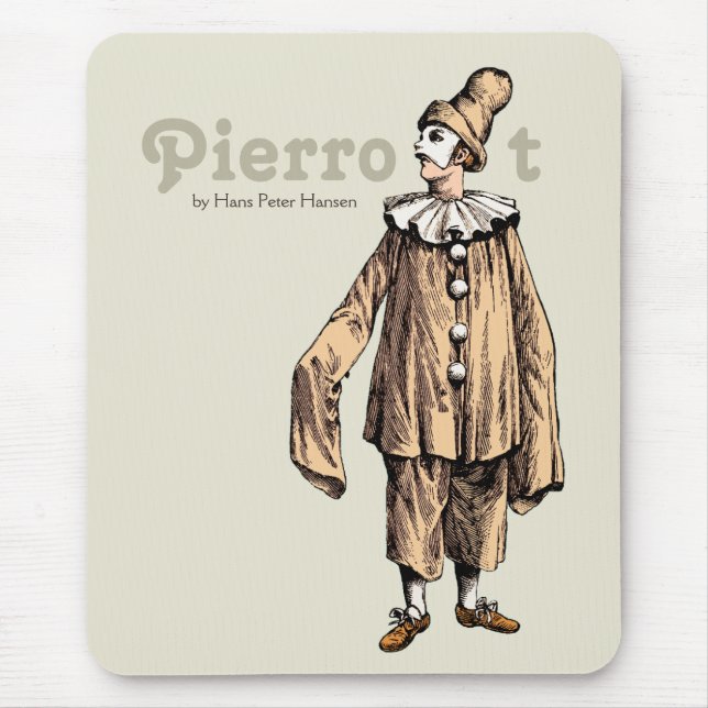 Mousepad Pierrot por Hans Peter Hansen CC0121 (Frente)