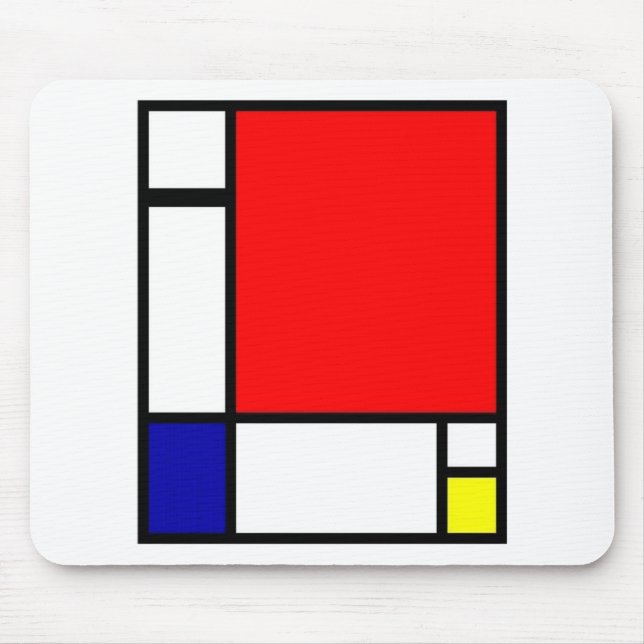 Mousepad Piet Mondrian - arte neoplástica (Frente)