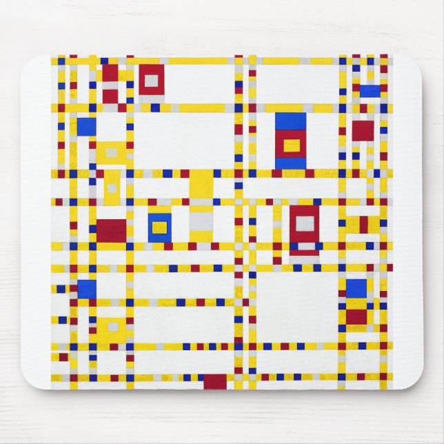 Mousepad Piet Mondrian Broadway Boogie Woogie (Frente)