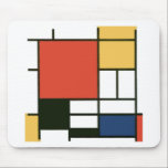 Mousepad Piet Mondrian - composição<br><div class="desc">Piet Mondrian - composição com vermelho,  o amarelo,  o azul e o preto</div>