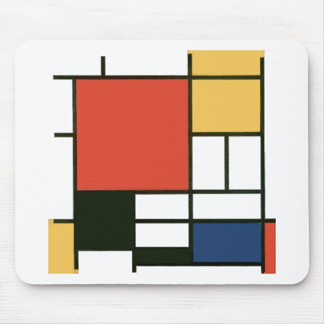 Mousepad Piet Mondrian - composição (Frente)