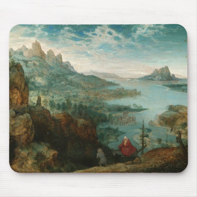 Mousepad Pieter Bruegel - ajardine com vôo em Egipto (Frente)