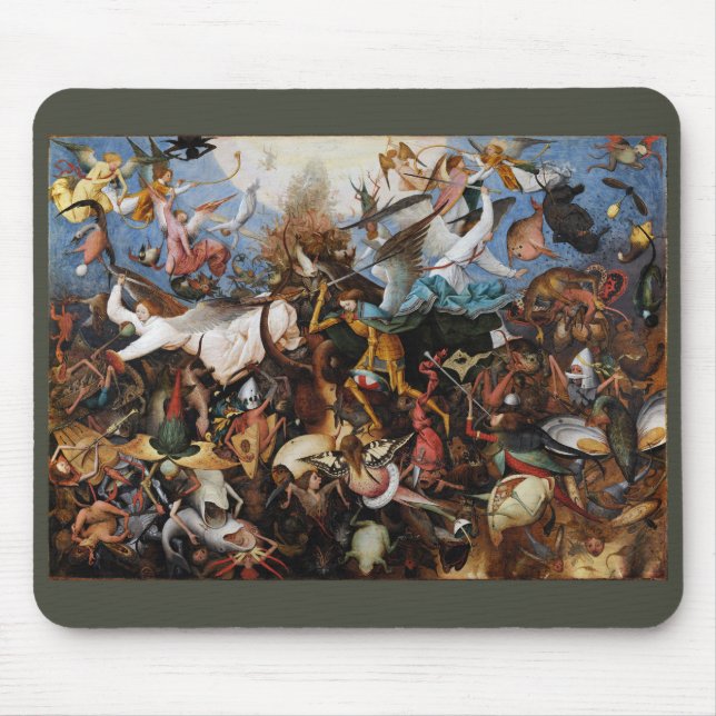 Mousepad Pieter Bruegel , “ The Fall of the Rebel Angels ” (Frente)