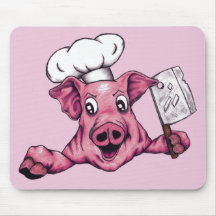 Piggy O Cartoon Hamicidal Maniac Pig Chef Art