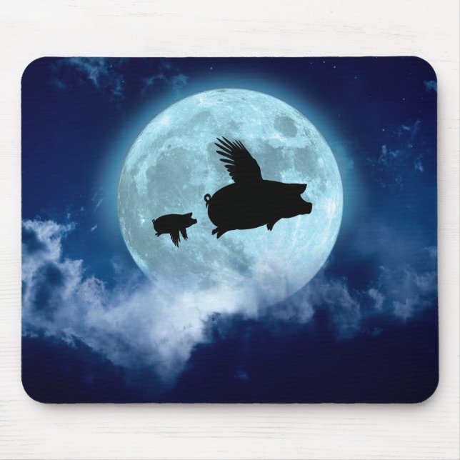 Mousepad Piglet Voador Nocturno (Frente)