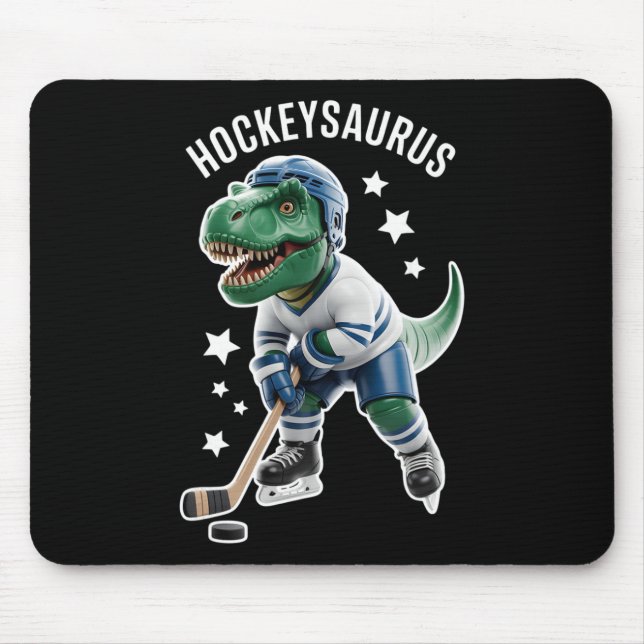 Mousepad Pijamas de hóquei para meninos dinossauro Hockeysa (Frente)