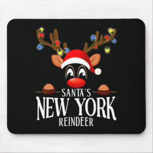 Mousepad Pijamas engraçados de Natal do renque de Nova York
