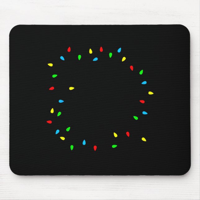 Mousepad Pijamas Natalinos Alegres e Brilhantes para Famíli (Frente)