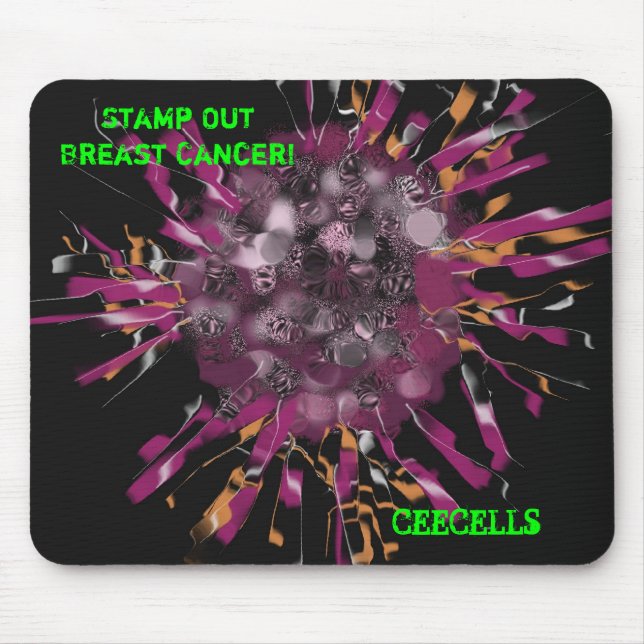 Mousepad Pilha de cancro da mama, CEECELLS (Frente)