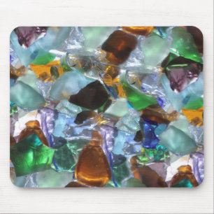 Mousepad Pilha de Pedras de Vidro Coloridas
