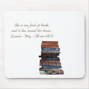 Mousepad Pilha de velho livro-com citações