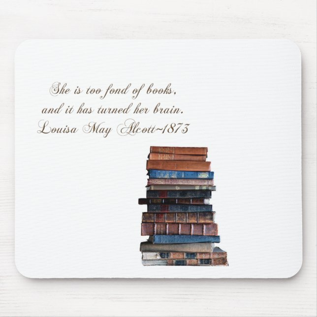 Mousepad Pilha de velho livro-com citações (Frente)