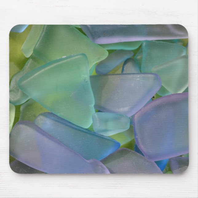 Mousepad Pilha de vidro azul de praia, Alasca (Frente)