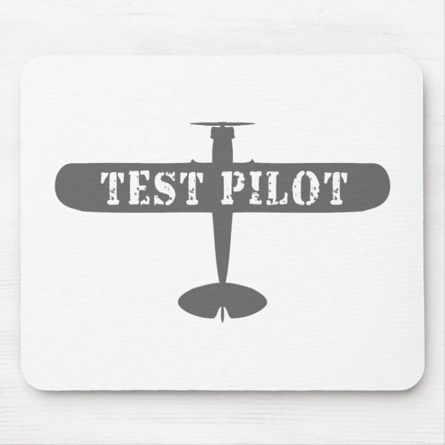 Mousepad Piloto de avião e de teste (Frente)