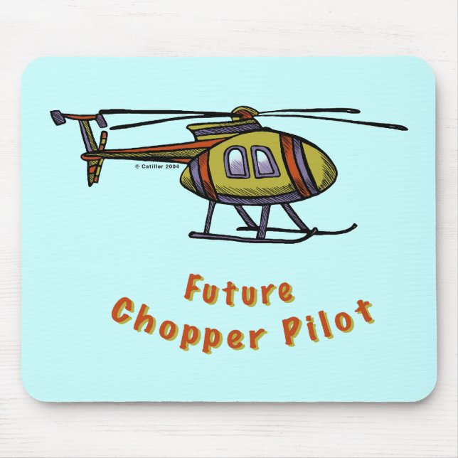 Mousepad Piloto de helicóptero futuro (Frente)