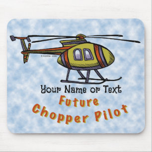 Mousepad Piloto de helicóptero futuro