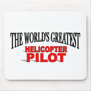 Mousepad Piloto do helicóptero do mundo o grande