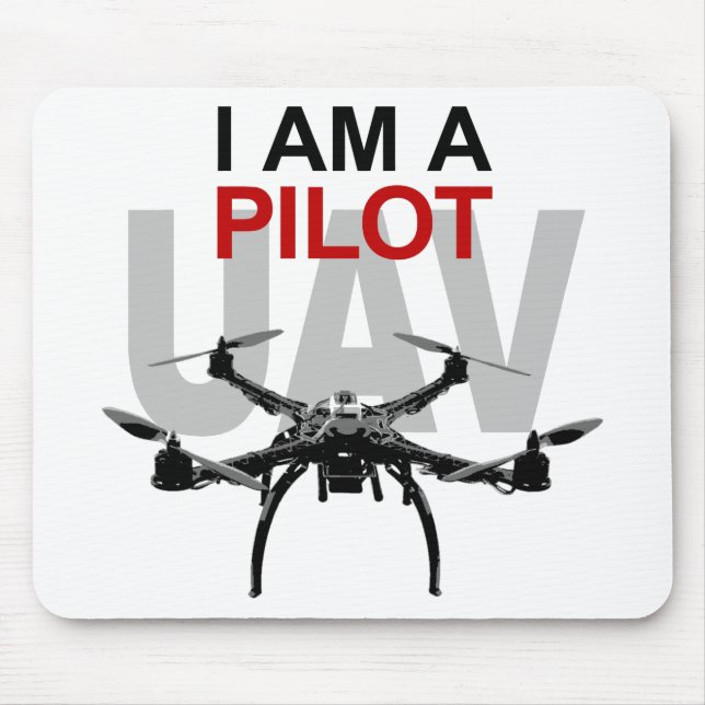 Mousepad Piloto do UAV Quadpilot Quadcopter (Frente)