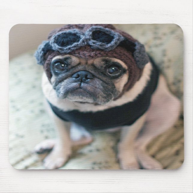 Mousepad Piloto Pug (Frente)