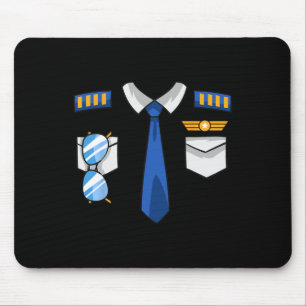 Mousepad Piloto Uniform Costume Aviator Aviation Ha