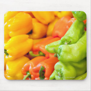 Mousepad Pimenta amarela, vermelha e verde na venda no