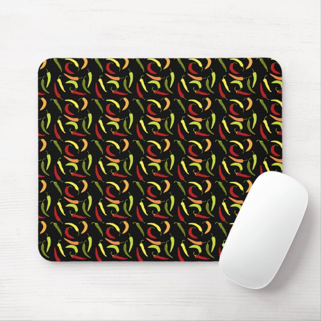 Mousepad Pimentões Vermelhos Cinco de Mayo Comida Quente Ap (Com mouse)