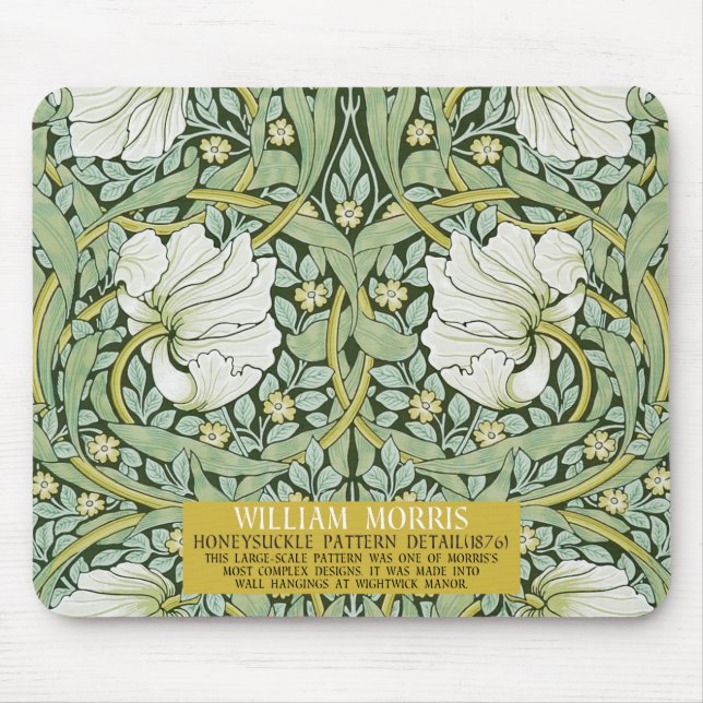 Mousepad Pimpernel Design por William Morris (Frente)