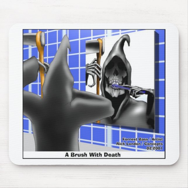 Mousepad Pincelada Com Presentes De Desenho Animado Diverti (Frente)