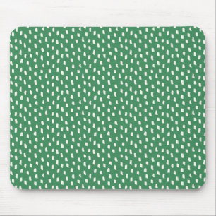 Mousepad Pinceladas Neutras Modernas Chic Folha Verde