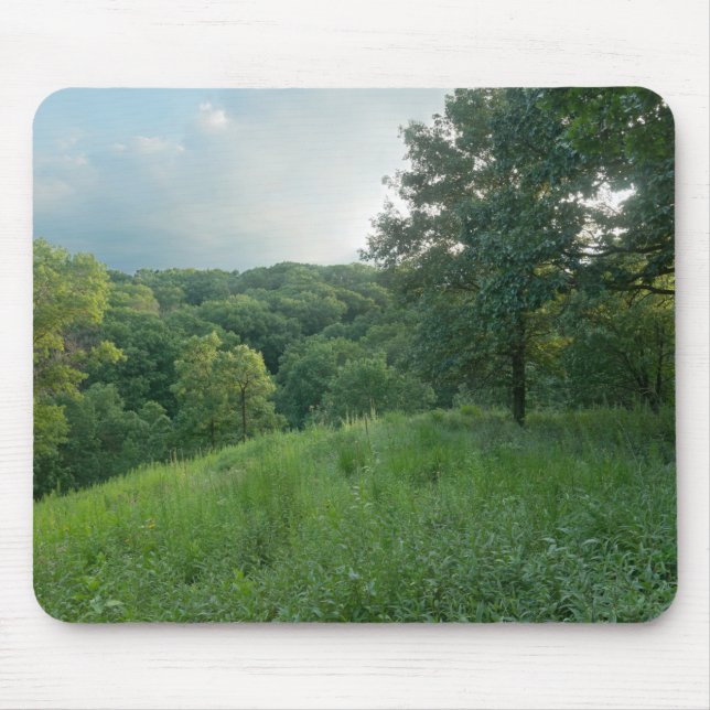 Mousepad Pine Bend Bluff Sobrevendo áreas florestais do Val (Frente)