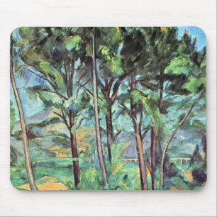 Mousepad Pine com Viaduto por Paul Cezanne, Vintage Art
