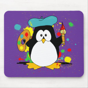 Mousepad Pinguim artístico