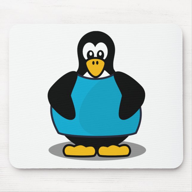 Mousepad Pinguim com camisa (Frente)