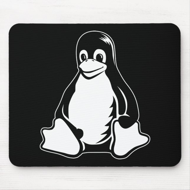 Mousepad Pinguim de Tux - (Linux, Open Source, Copyleft, (Frente)