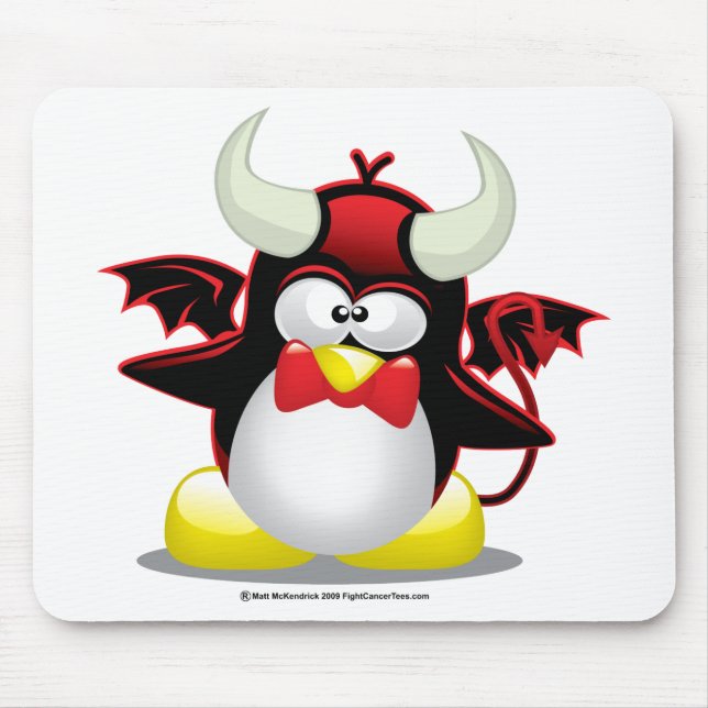 Mousepad Pinguim do diabo (Frente)
