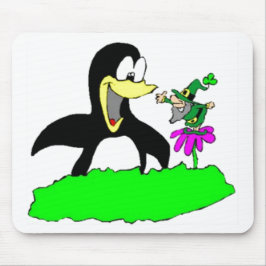 Mousepad Pinguim e Leprechaun